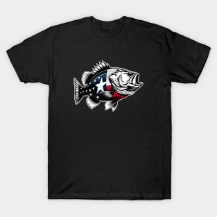 Texas Largemouth Bass Fishing T-Shirt